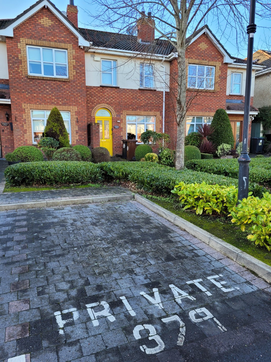 Customer parking space